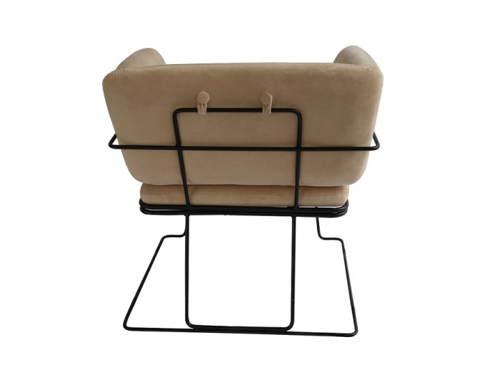 Kreslo Merano YF-S01 - béžová / čierna