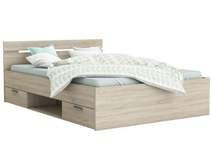 Manželská posteľ s úložným priestorom Michigan New 140 - dub sonoma