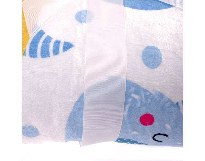 Obojstranná baránková deka Midas Typ 2 150x200 cm - biela / detský vzor