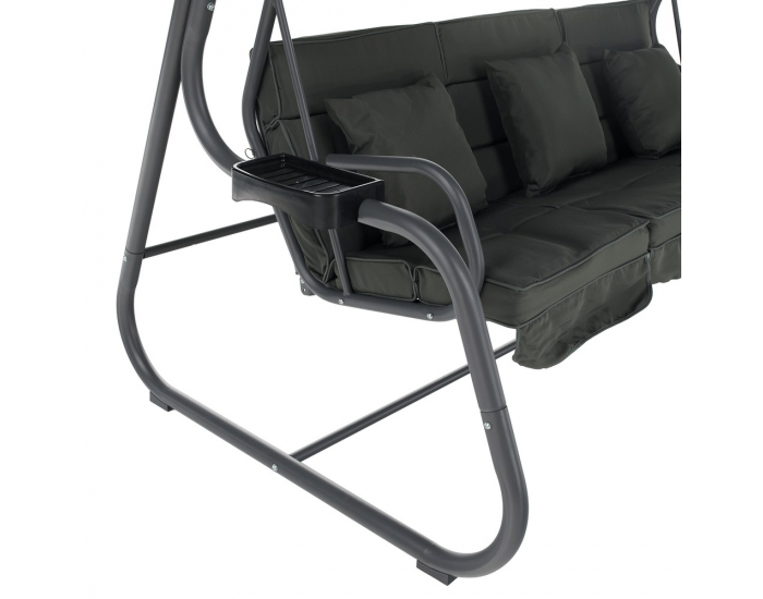 Záhradná hojdačka Mija - tmavosivá