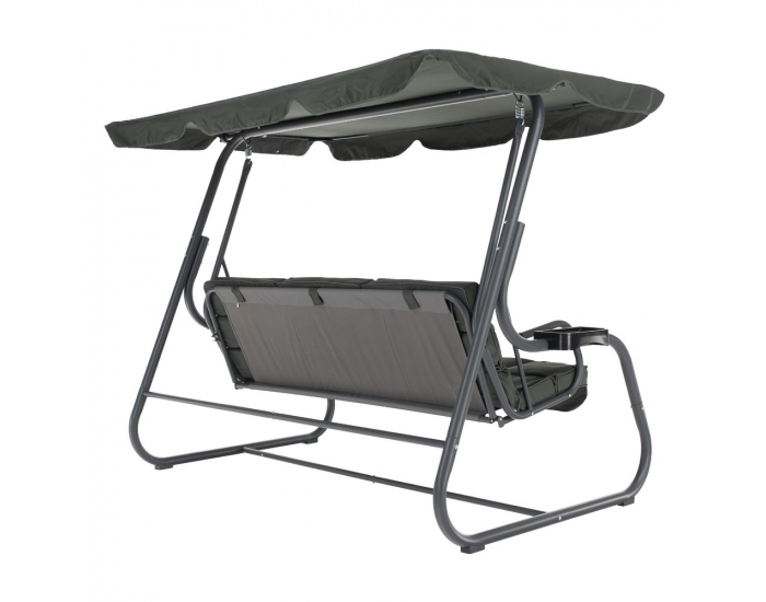 Záhradná hojdačka Mija - tmavosivá