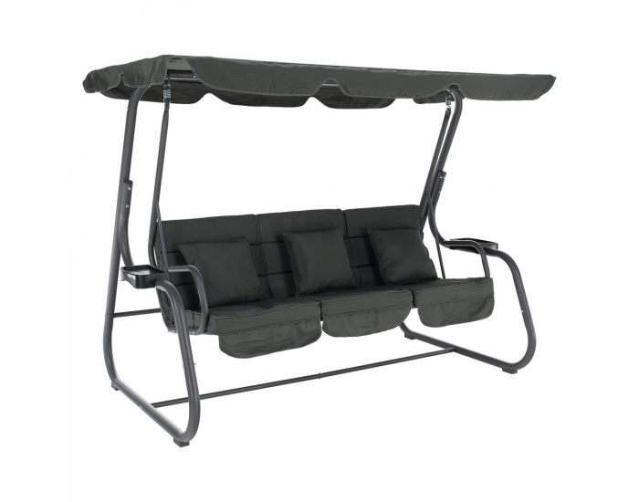 Záhradná hojdačka Mija - tmavosivá