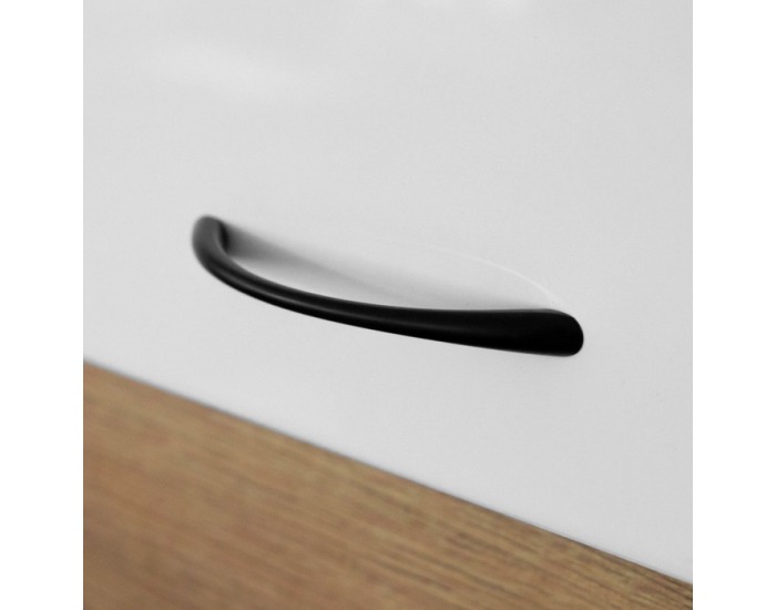 Manželská posteľ s roštom a nadstavcom Milaga 160x200 cm - biela vysoký lesk