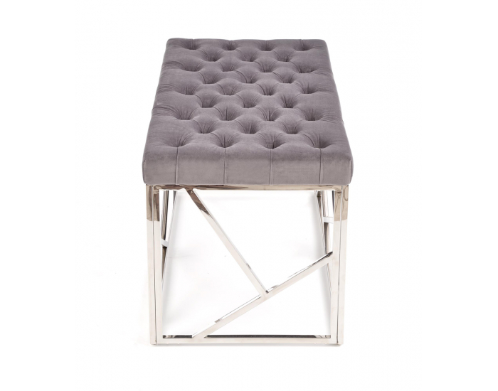 Lavica do predsiene Milagro - sivá / strieborná