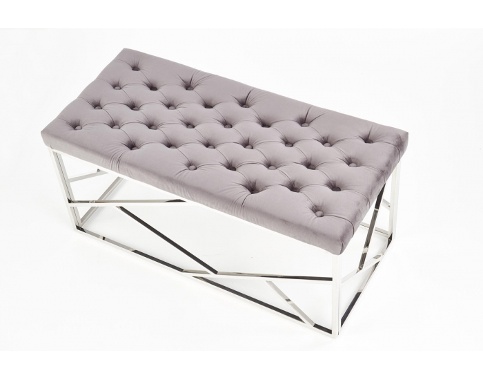 Lavica do predsiene Milagro - sivá / strieborná