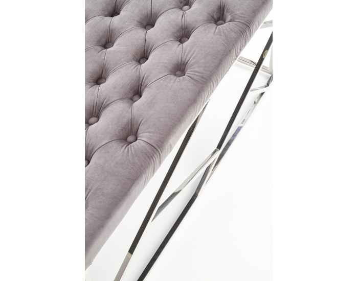 Lavica do predsiene Milagro - sivá / strieborná