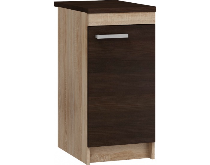 Dolná kuchynská skrinka Milo S40 - sonoma tmavá / sonoma svetlá