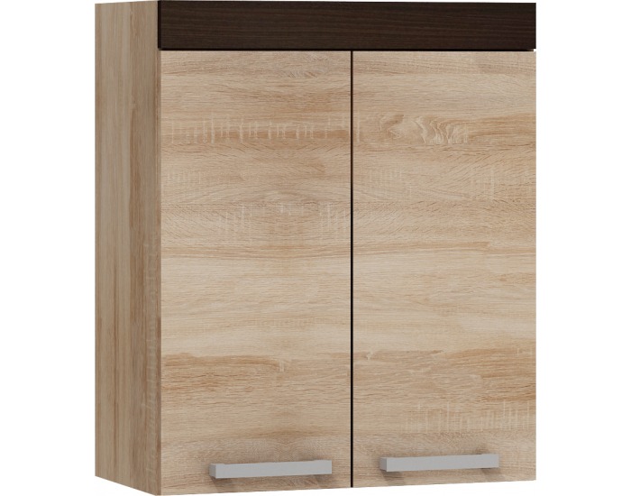 Horná kuchynská skrinka Milo W60 - sonoma svetlá / sonoma tmavá