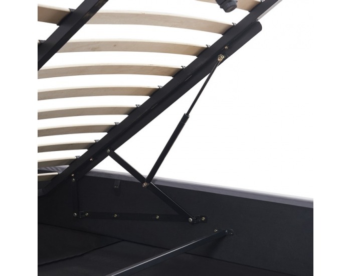 Čalúnená manželská posteľ s úložným priestorom Mindy 160 - sivá