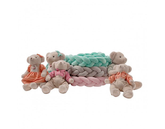 Mantinel do postieľky Minko Typ 1 150 cm - sivá