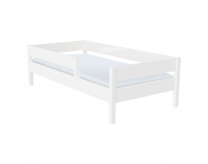 Detská posteľ so zábranou Mix 80x160 cm - biela