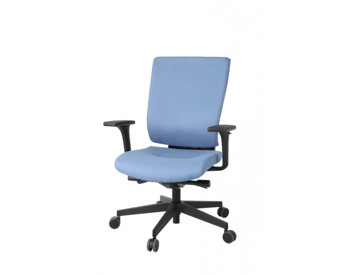 Kancelárska stolička s podrúčkami Mixerot BT - modrá / čierna