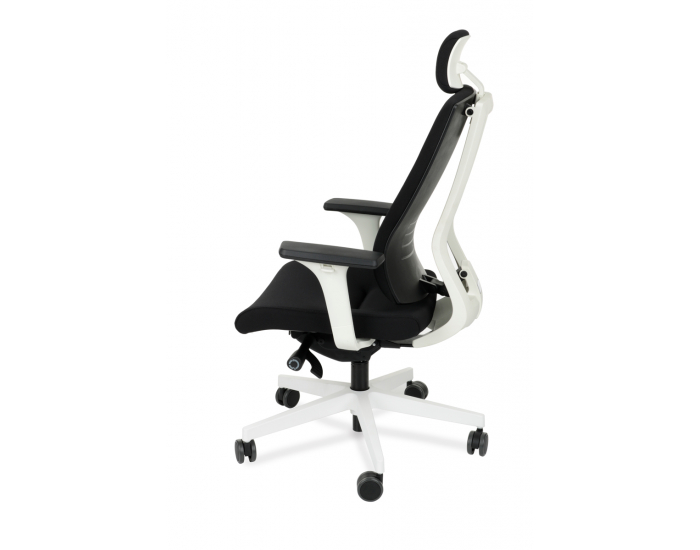 Kancelárska stolička s podrúčkami Mixerot WT HD - čierna / biela