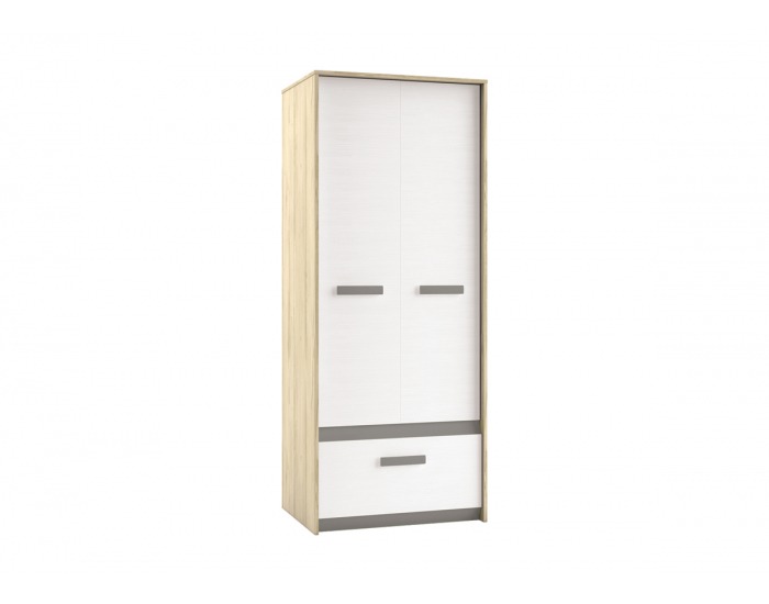 Šatníková skriňa Best 2 2D - breza