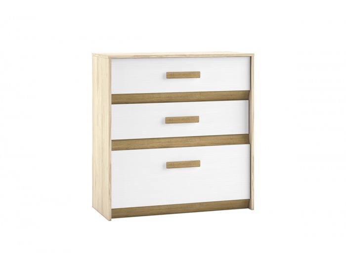 Komoda Best 9 - breza / biela linea
