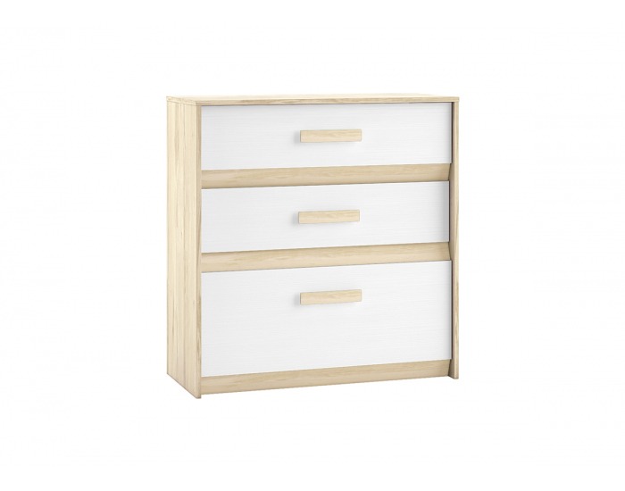Komoda Best 9 - breza / biela linea