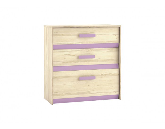 Komoda Best 9 - breza / biela linea