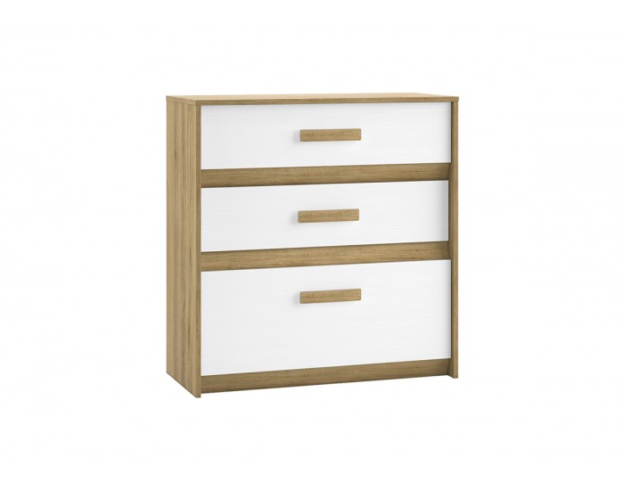 Komoda Best 9 - breza / biela linea
