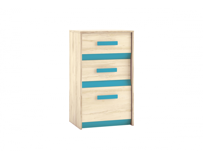 Komoda Best 10 - breza / biela linea