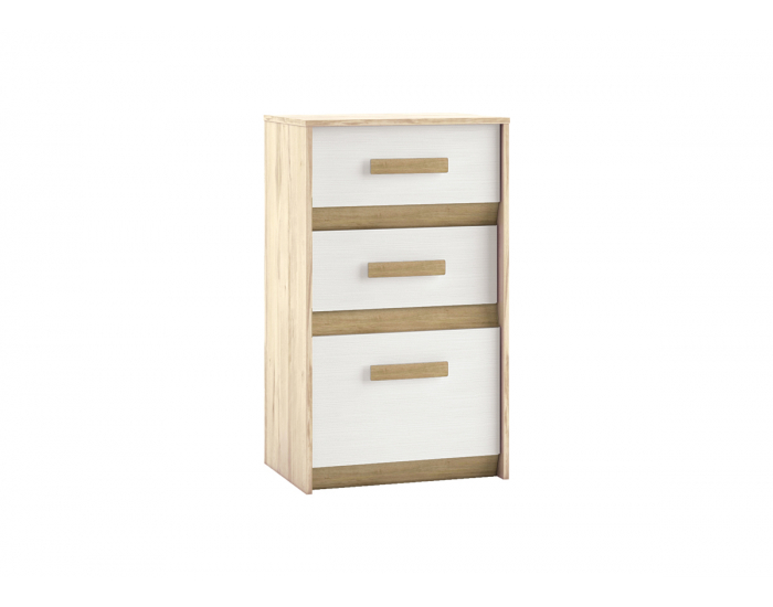 Komoda Best 10 - breza / biela linea