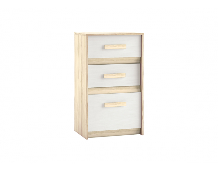 Komoda Best 10 - breza / biela linea