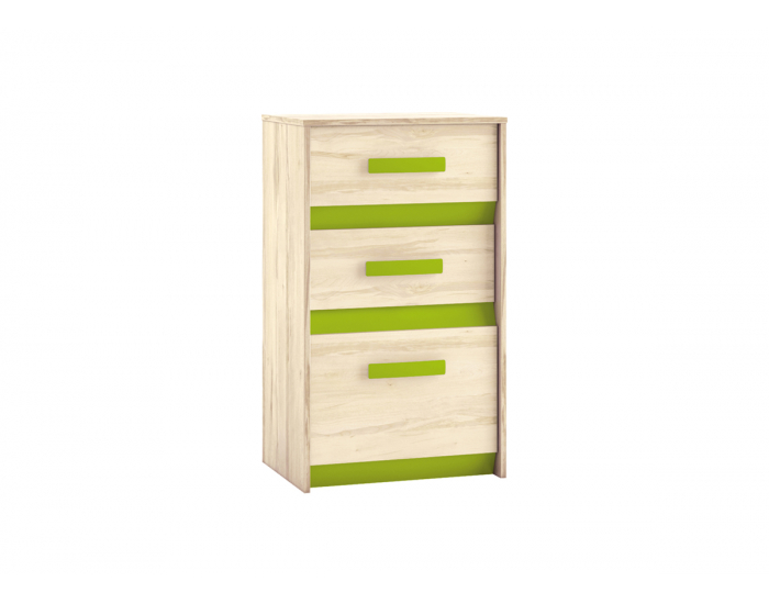 Komoda Best 10 - breza / biela linea