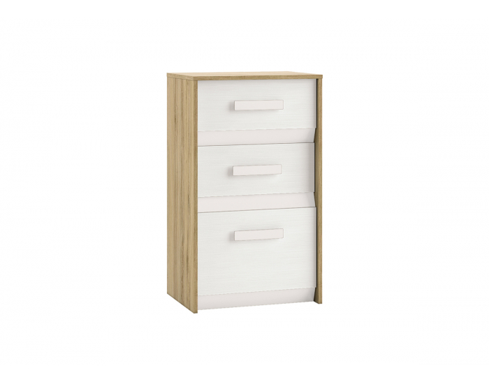 Komoda Best 10 - breza / biela linea