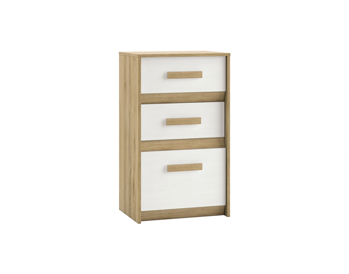 Komoda Best 10 - breza / biela linea