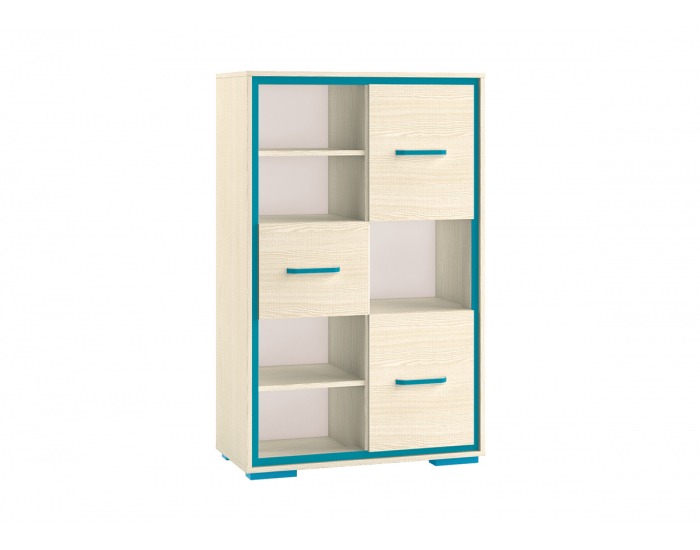 Regál Bonti 7 - jaseň eko / ružová