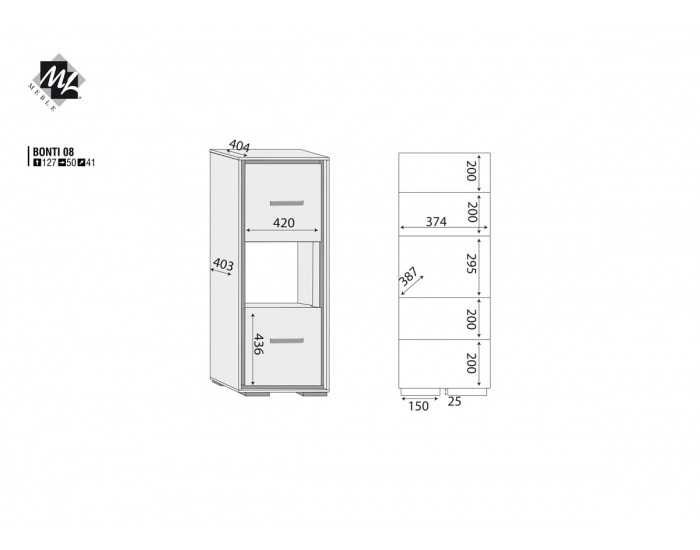Skrinka Bonti 8 - jaseň eko / ružová
