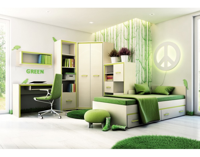 Detská izba Bonti - jaseň eko / ružová