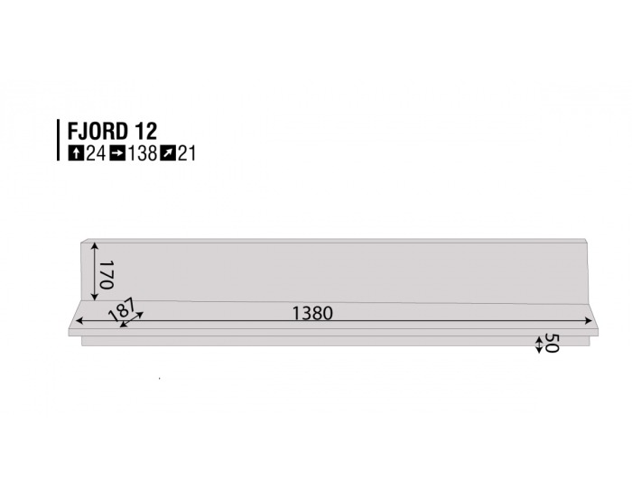 Polica Fjord F 12 - dub San Remo