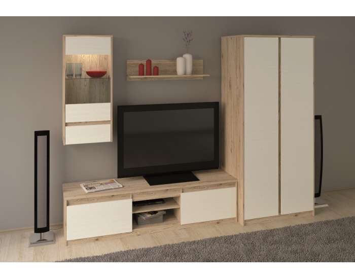 Skrinka Fjord F 2 - dub San Remo / biela linea