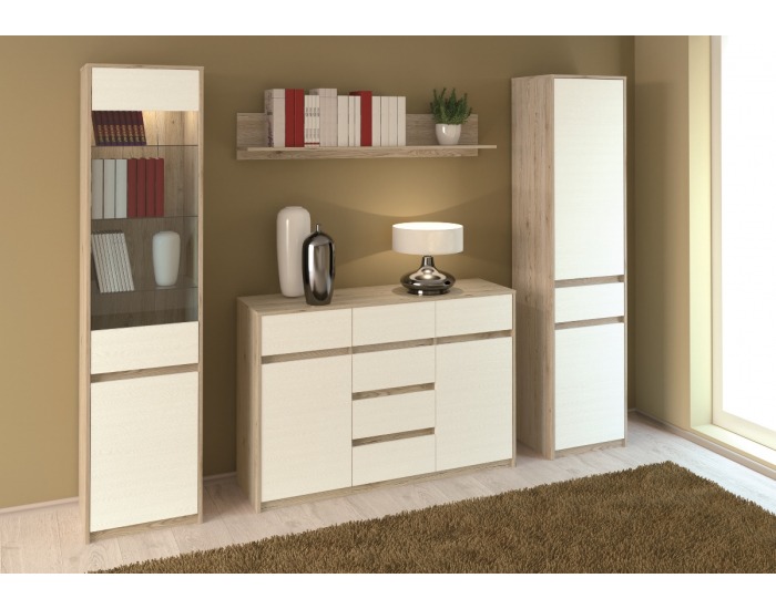 Skrinka Fjord F 2 - dub San Remo / biela linea