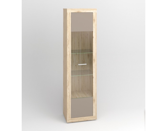 Vitrína Modern 4 - dub San Remo / grafit