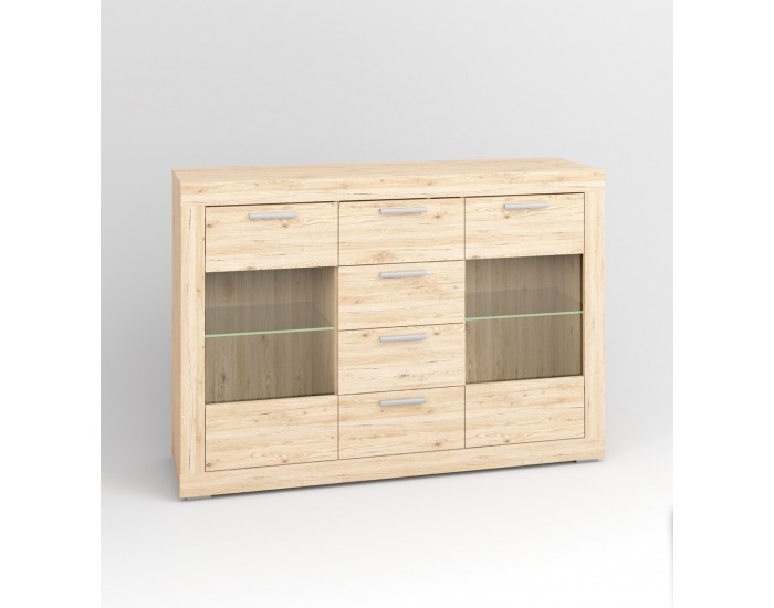 Vitrína Modern 10 - dub San Remo