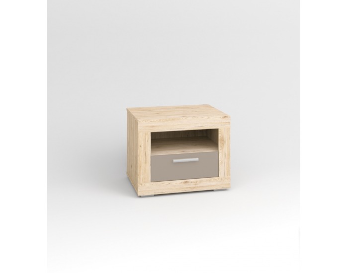 Nočný stolík Modern 17 - dub San Remo / grafit