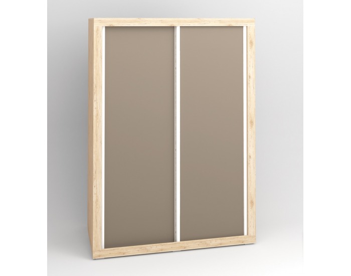 Šatníková skriňa s posuvnými dverami Modern 28 2D - dub San Remo / grafit