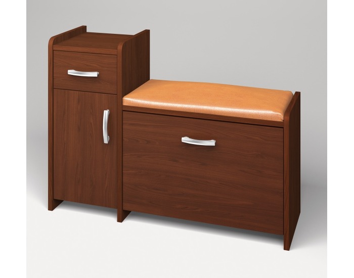 Botník (skrinka na topánky) so sedadlom Pik 2 L N - orech