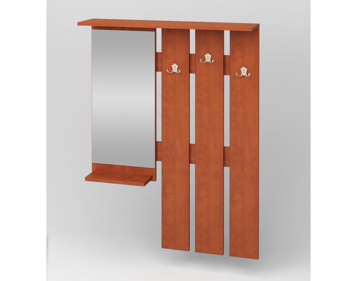 Vešiaková stena so zrkadlom W 90-01 P - hruška