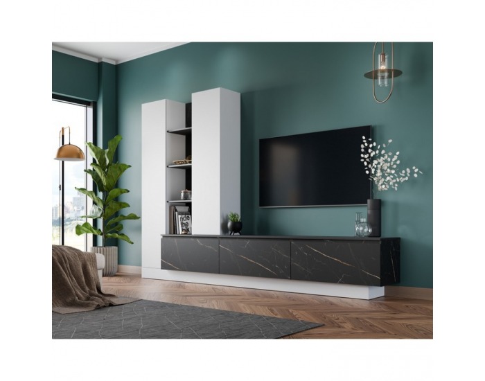 Obývacia stena Modeta - biela alpská / san sebastian