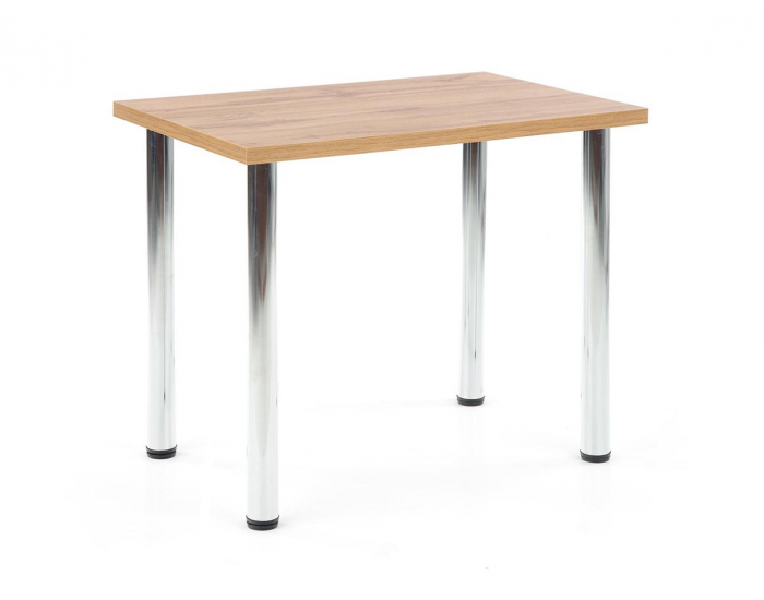 Jedálenský stôl Modex 90 - dub wotan / chróm