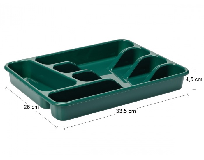 Plastový organizér do šuplíka Molly - zelená