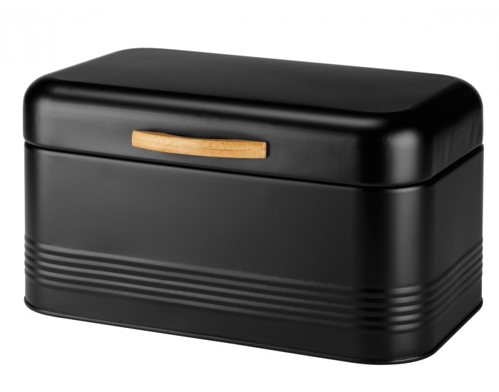 Kovový chlebník Monaco - čierna