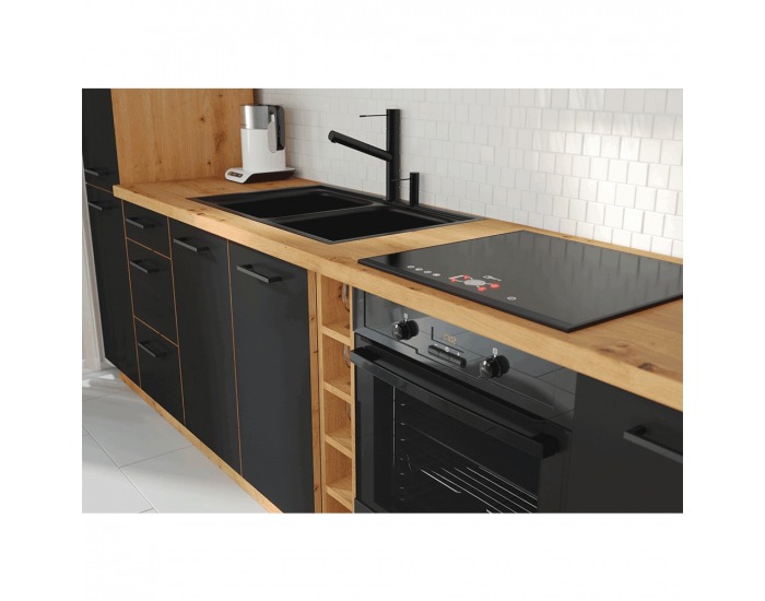 Dolná rohová kuchynská skrinka Monro 30 D ZAK BB - dub artisan