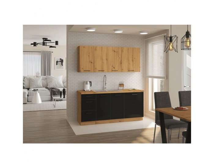 Dolná rohová kuchynská skrinka Monro 30 D ZAK BB - dub artisan