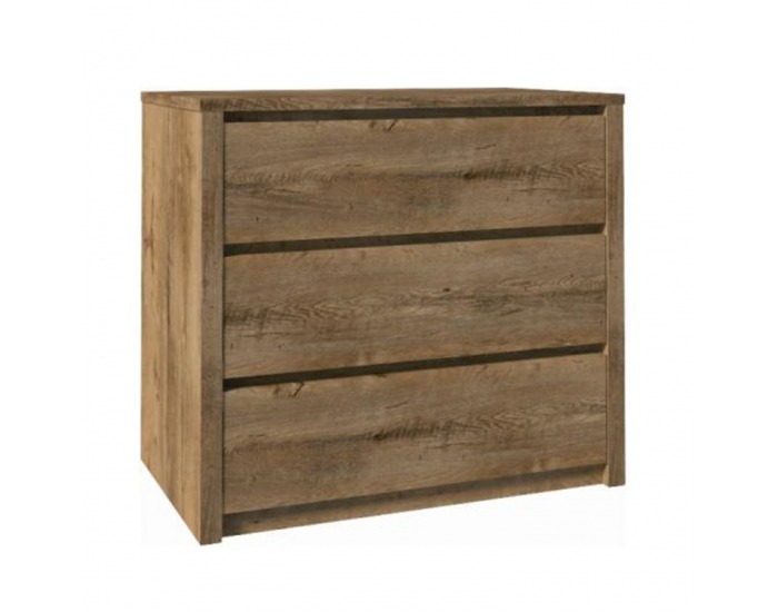 Zásuvková komoda Montana K3S - dub lefkas tmavý