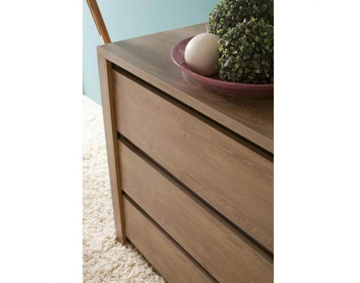 Zásuvková komoda Montana K3S - dub lefkas tmavý