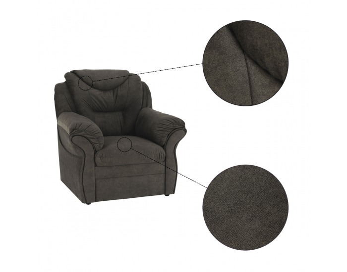 Kreslo Morag - hnedá