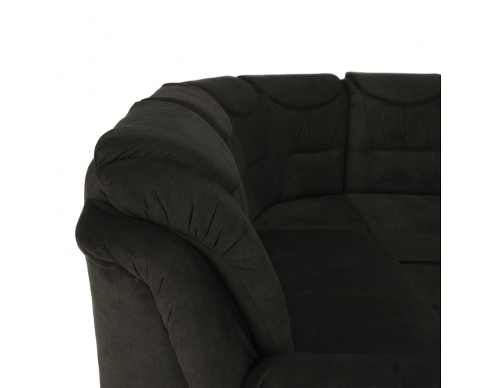 Rohová sedačka s rozkladom a úložným priestorom Morag L - hnedá